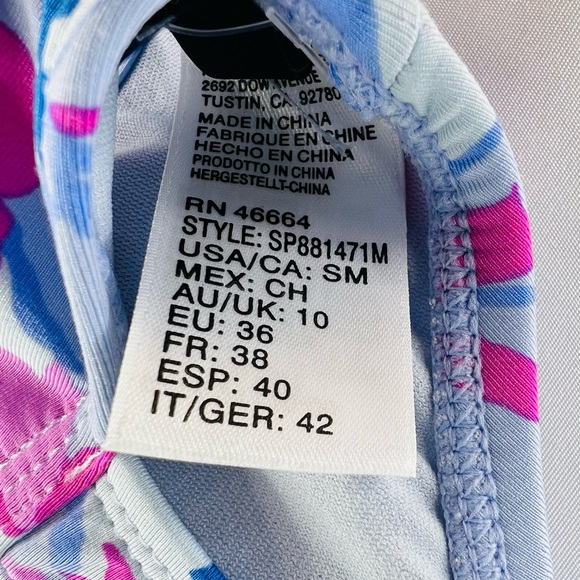 SPLENDID FLORAL PRINT HALTER BRA TIE FRONT HIGH WAISTED BIKINI SWIM SUIT - Picture 8 of 9